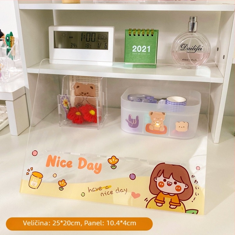 Art Blue FH-003 Stalak za tablet, akrilni držač za čitanje, podizni dizajn, kompatibilan s iPad iPhone serijom