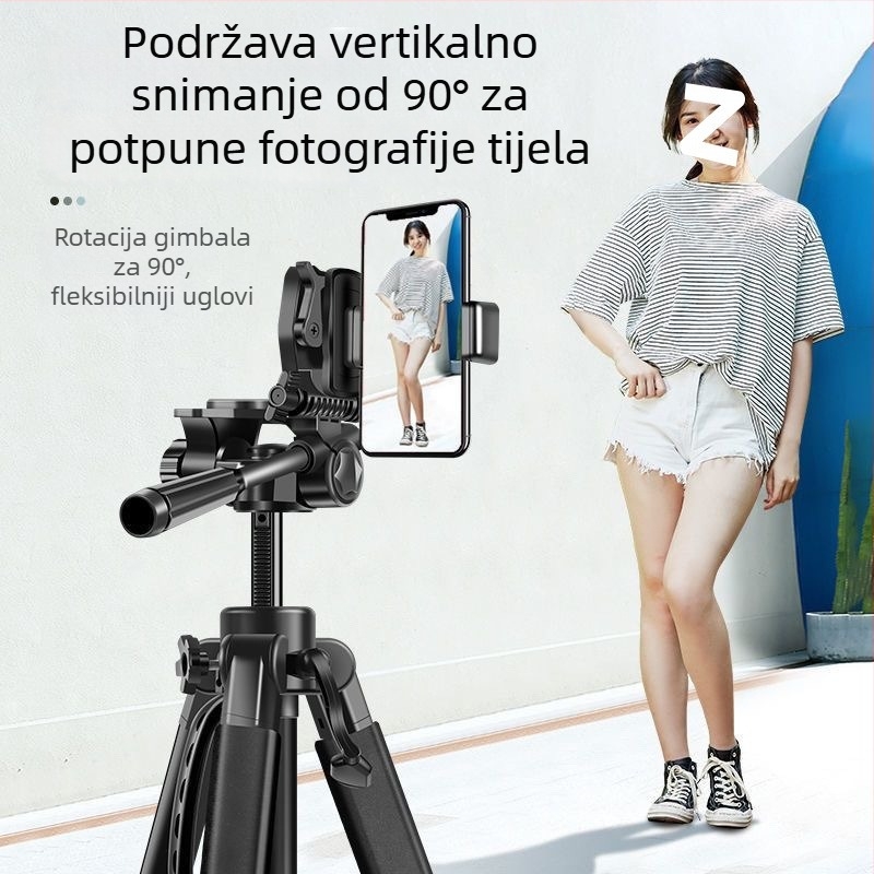 Stativ za DSLR/Mirrorless/telefon s kugličnom glavom, karbonska vlakna, 5 sekcija
