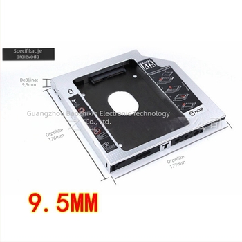 SSD držač za tvrdi disk, aluminijsko kućište, OEM, podržava jedinstvenu raspored, paket: držač za disk, odvijač, vijci, okvir
