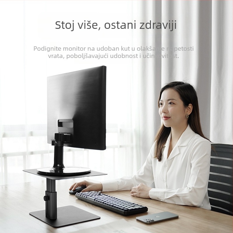 Držač za monitor Nillkin Gentry Pole, metalna konstrukcija, 2,5 kg, za opće monitore, predstavljen 2021.
