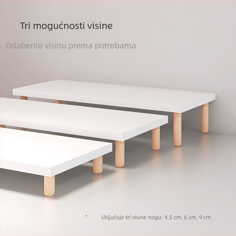 Dvostruka visinska potpora za povećanje visine zaslona računala i prijenosnog računala, skladišni polic, proširenje prostora na stolu, sladak dizajn