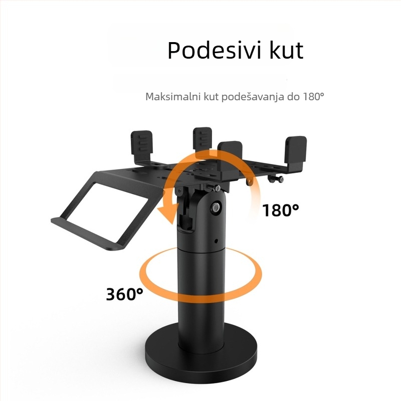 POS stalk za čitač kartica i skener – okretni podesivi zaslon, model P01, materijal plastika + metal, 0,5 kg, stolna montaža