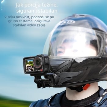 Držač za bradu za sportsku kameru na kacigi — Strange leaves QT-0037, kompatibilno s akcijskim kamerama