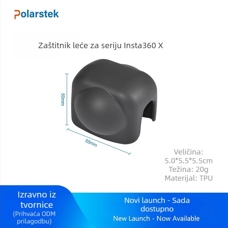 TPU zaštita objektiva za Insta360 X5/X4/X3 — Polarstek Sx-06