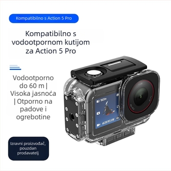 Magnetska vodootporna zaštitna kućica za DJI Action 5 Pro/4/3 – akrilno ronilačko kućište