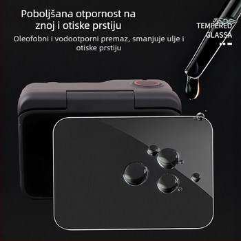 Zaštitno staklo za zaslon Insta360GoUltra, kaljeno staklo, kompatibilno Insta360GoUltra, Model Insta360GoUltra, Paket: 1 set