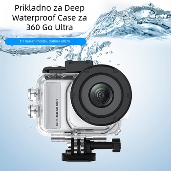 Insta360 GO Ultra Prozirno vodootporno zaštitno kućište, PC + staklo, u kutiji, na skladištu, mogućnost otiska loga