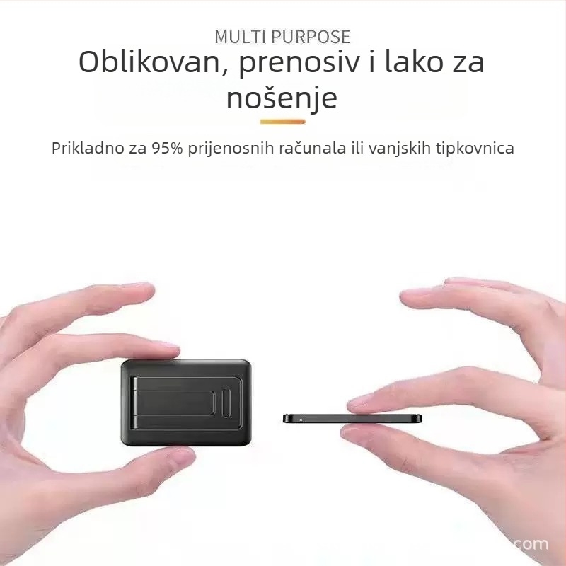 Prstenasti prijenosni stalak za laptop s nevidljivom stražnjom naljepnicom, plastični, kompatibilan s laptopima, tipkovnicama iPad različitih veličina, model 202301, uključuje ljepilo 3M