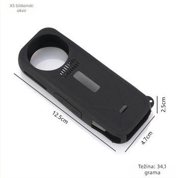 Silikon kućište za Insta360 X5 – Shadow Stone X5 zaštitno kućište za leću, panoramska kamera, otpornost na pad; kompatibilno sa Shadow Stone X5; materijal: silikon; tiskanje logotipa: dostupno