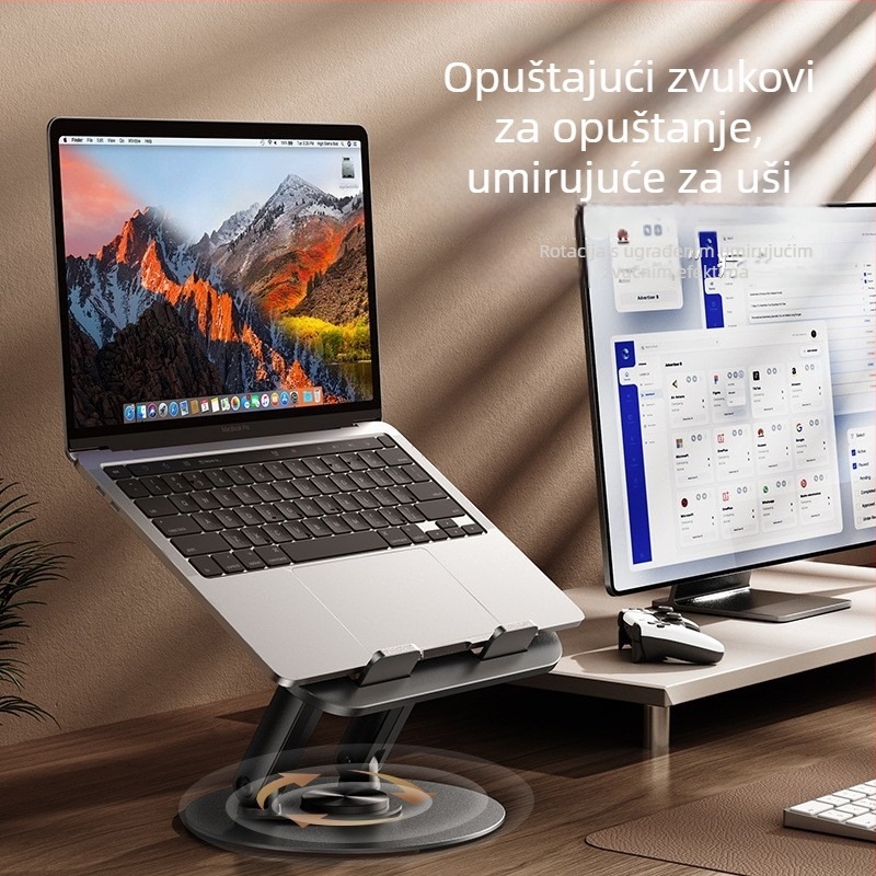 K75 Aluminijska Legura Rotirajući Stolni Držač Za Prijenosno Računalo i Tablet, 885 g