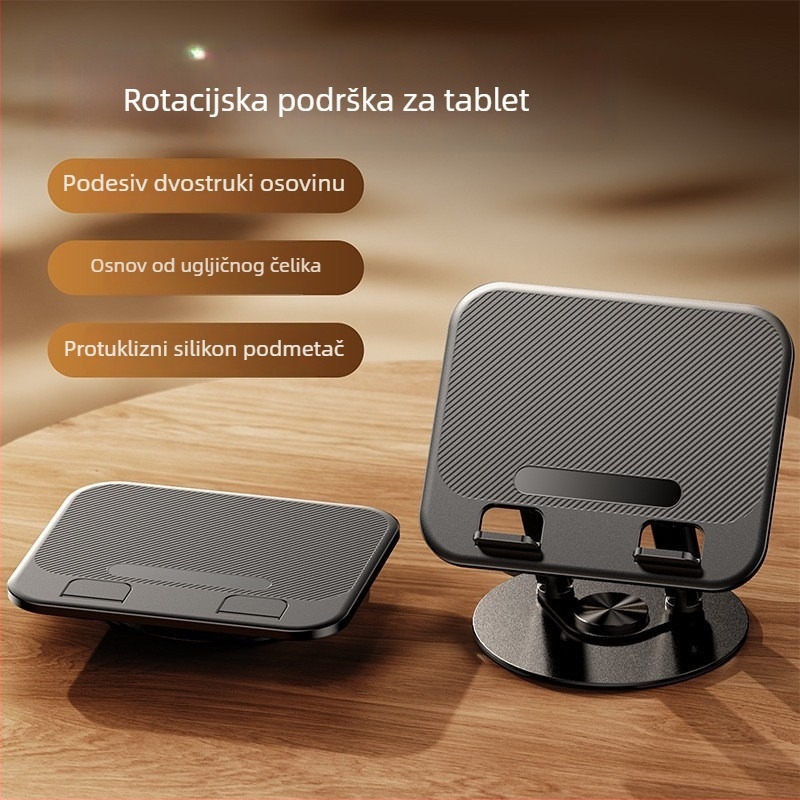K75 Aluminijska Legura Rotirajući Stolni Držač Za Prijenosno Računalo i Tablet, 885 g
