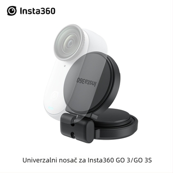 Magnetno/ljepilo fiksni dodatak za Insta360 GO 3/GO 3S – prenosni dodatak za palčevu kameru (Model GO3S-RYT-360; materijali: silikon, plast, aluminijska zlitina)