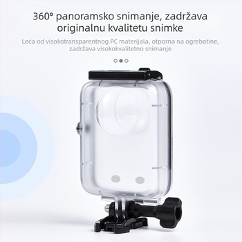 Vodootporno kućište za DJI Osmo 360 panoramsku kameru | PC + kaljeno staklo, prozirni PC + 316 nerđavnog čelika kućište, prilagođavanje logotipa, Kompatibilno s Osmo 360