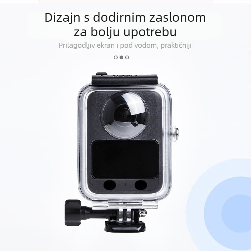 Vodootporno kućište za DJI Osmo 360 panoramsku kameru | PC + kaljeno staklo, prozirni PC + 316 nerđavnog čelika kućište, prilagođavanje logotipa, Kompatibilno s Osmo 360