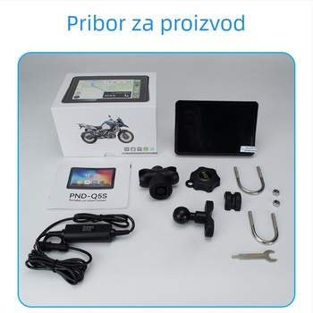 Vanjski prijenosni navigator za motocikl s praćenjem tlaka u gumama, Android Auto i CarPlay, Wi-Fi i 3D karte