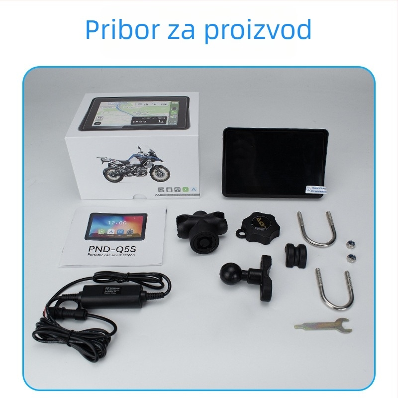 Vanjski prijenosni navigator za motocikl s praćenjem tlaka u gumama, Android Auto i CarPlay, Wi-Fi i 3D karte