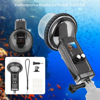 Brdrc Pocket 2 vodootporno kućište | Šifra proizvoda Ewb8377 | Materijal: PC | Uključuje vodootporno kućište, narukvicu, baza adaptera 1/4-inch, dugi vijak, 12 anti-fog listova