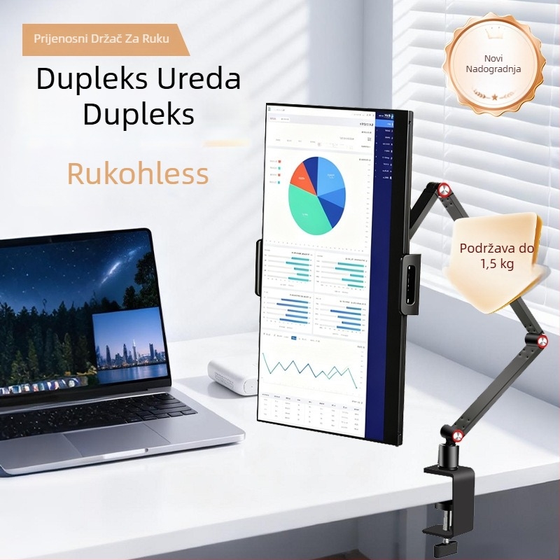 Clip-on držač za tablet s mogućnošću presavijanja i rotacije, model Bx-s07b3, težina 950 g