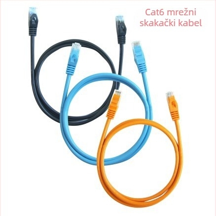 Hikvision Cat6 Gigabit kabel za nadzor, 8 jezgri, 4 para, dvostruko oklopljen, model DS-1LN5E, unutarnja i vanjska uporaba