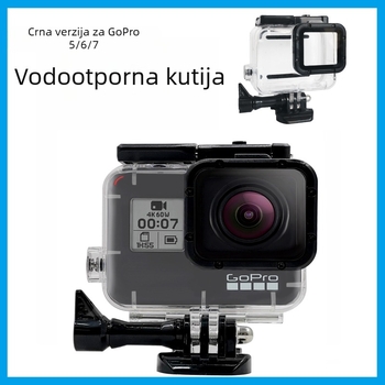 Vodootporno kućište za GoPro Hero5/6/7, akrilna prozirna ovojnica, zaštita za ronjenje, podržava ispis logotipa