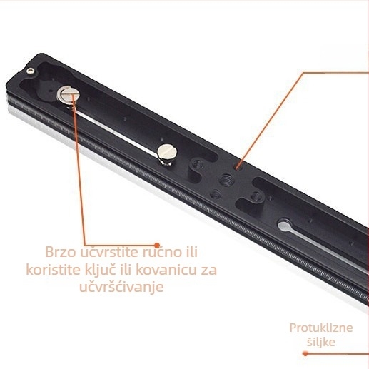 Ploča za brzo oslobađanje kompatibilna sa SLR, aluminijska legura, nosivost 6–10 kg, težina 0,25 kg