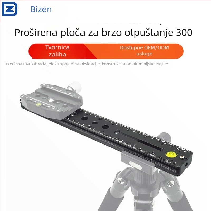 Ploča za brzo oslobađanje kompatibilna sa SLR, aluminijska legura, nosivost 6–10 kg, težina 0,25 kg