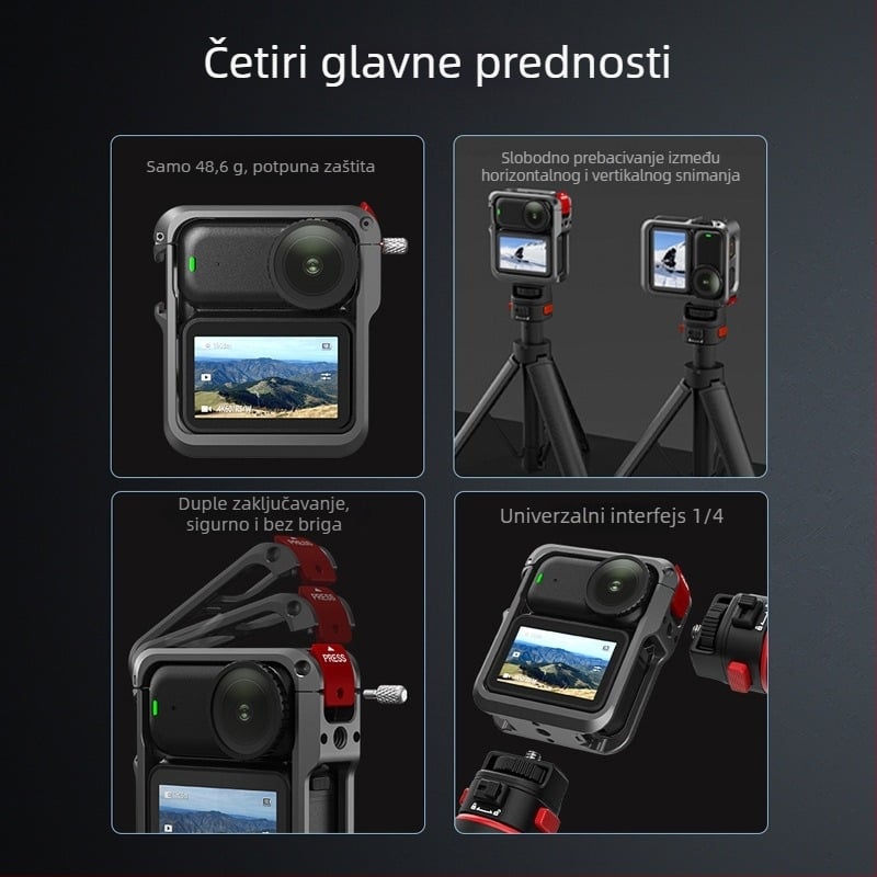 Flymile Zaštitni okvir za DJI Osmo Nano — Metalni kavez, Prošireni okvir, Zaštitna kućišta