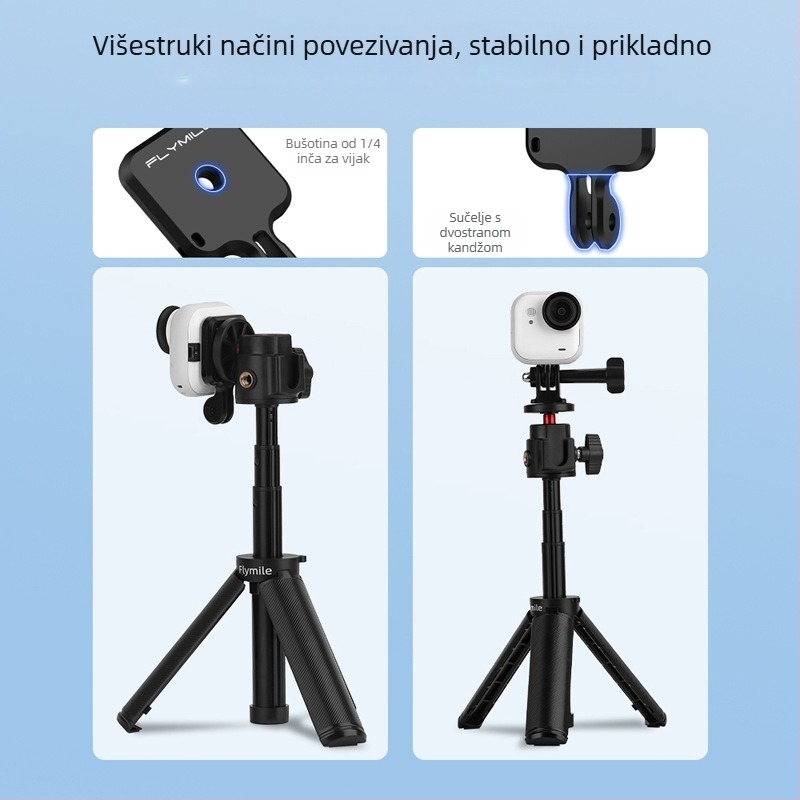 Flymile Insta360 Go Ultra magnetska brza otpuštajuća stražnja ploča s proširnim držačem za sportsku kameru