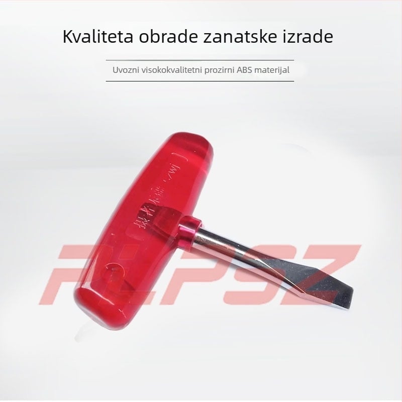 Zakrivljeni odvijač s T-držkom, od aluminijske legure, za filmske alate, težina 80 g