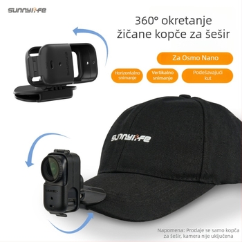 Sunnylife On-j064 Klip za rub kapice za Osmo Nano kameru – Materijal: Plastika, Kompatibilan s OSMO NANO, Uključuje klip za kapu