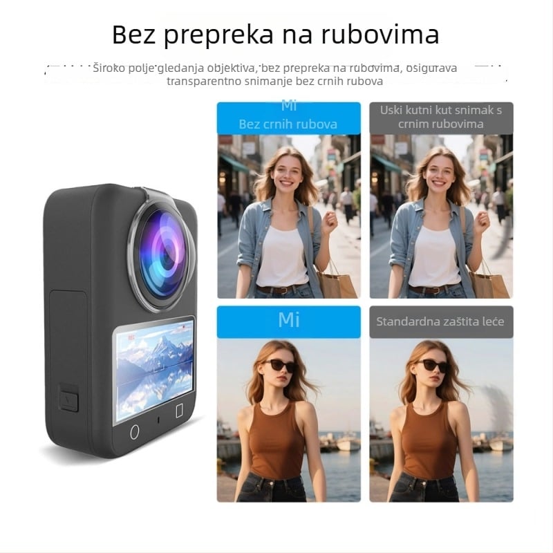 Set zaštitnog pokrova leće za DJI Osmo 360 (Model: O360 accessories; Uključuje: 2 zaštitna pokrivala za leću, 2 pamučna jastučića)