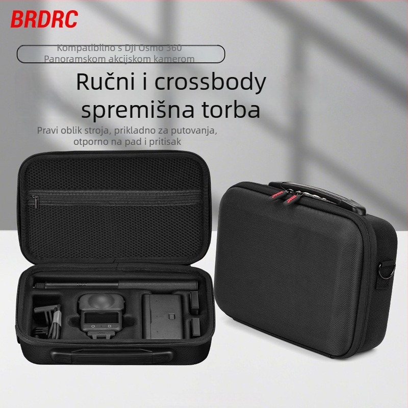 Torba za pohranu za DJI Osmo 360 kameru, PC+Lycra, 501.9 g, uključuje crossbody remen