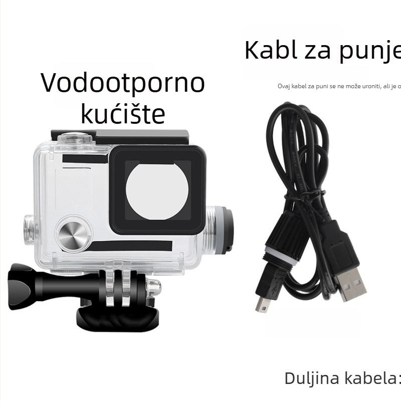 GoPro Hero4 vodootporna zaštitna kućišta za motocikl s bočnim punjenjem i snimanjem