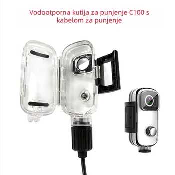 SJCAM C100 vodootporan okvir za punjenje s bočnim punjenjem i snimanjem | ABS materijal, USB punjenje, kompatibilan s C100