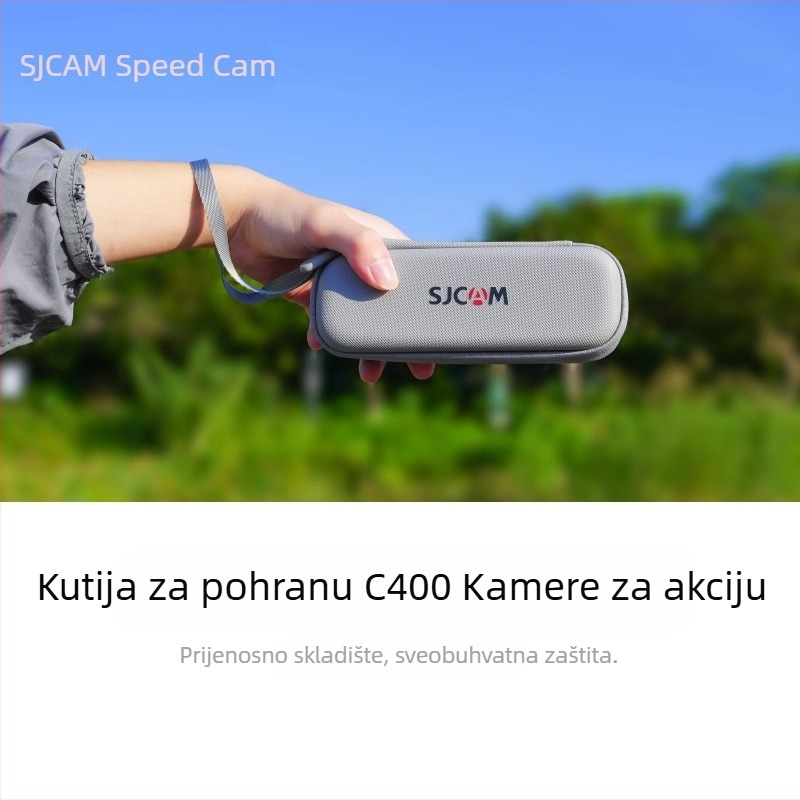 SJCAM C400 Kamera — tvrdo kućište za nošenje, vodootporno, otporno na padove, EVA zaštita