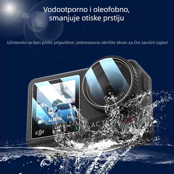 Zaštitni AR anti-refleksijski film za DJI Osmo Action 5 Pro (4. generacija) – PET, prilagodljiv logotip, paket s karticom boja i alatom za nanošenje filma
