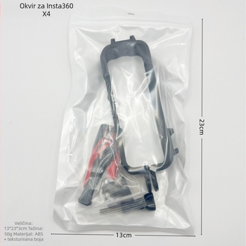 Insta360 X4 plastični okvir za panoramsku kameru, zaštitni vanjski okvir, dvostruka hladna cipa i proširivi nosač tipa rabbit cage (Marka: Insta360; Model: Mini; Kompatibilni modeli: General; Materijal: Drugo; Licencirana privatna marka: Da)
