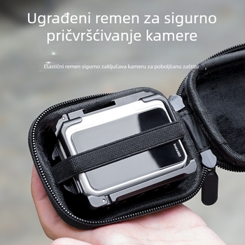 Zaštitna torbica za pohranu Insta360 GO Ultra (EVA+platno); uključuje torbicu za pohranu i ziplock vrećicu, mogućnost tiska logotipa