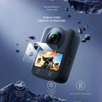 Telesin Osmo360 kaljeno zaštitno filmsko za ekran 51×32 mm