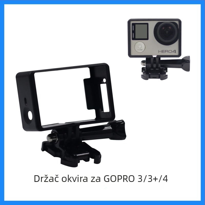 Zaštitni okvir GoPro za kućicu psa - standardni okvir, kompatibilan s GoPro 3/3+/4 • Marka: Keke • Model: 805406 • Materijal: Plastika • Kompatibilni modeli: Motion Camera • Jednodelna konstrukcija: Podržano