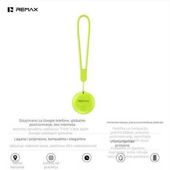Remax F10 real-time lokator za iOS, 230mAh, 6,3 g