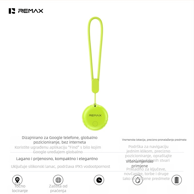 Remax F10 real-time lokator za iOS, 230mAh, 6,3 g