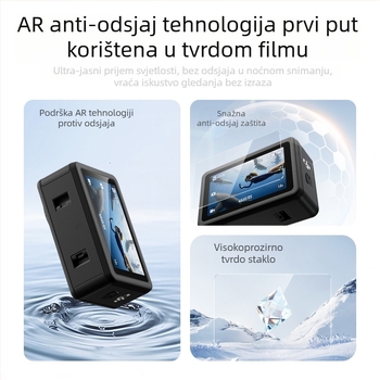 Set zaštitnih filmova za objektiv i zaslon za DJI Action 6 – Model: Positioning tempered film, Materijal: Tempered film