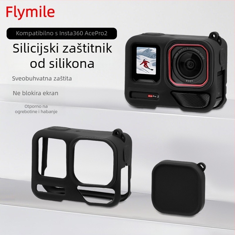Insta360 Ace Pro 2 Zaštitno Silikonsko Kućište za Tijelo i Dodaci za Objektiv (OEM, AC2012, Licencirane privatne Marke: Da)