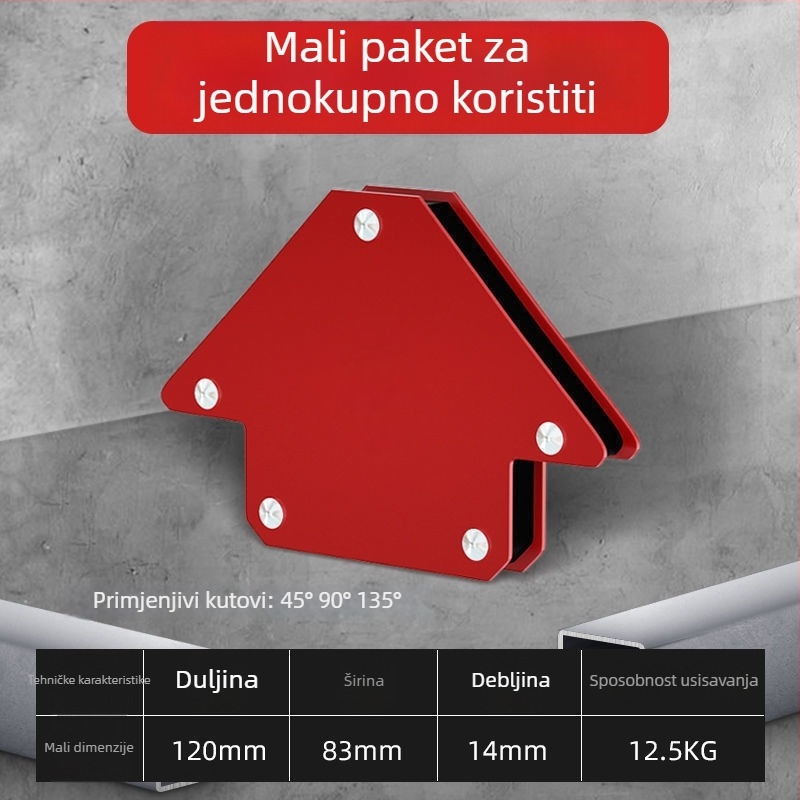 Magnetski držač za zavarivanje pod pravim kutom — kućna uporaba, lokator i alat za fiksiranje zavarivanja