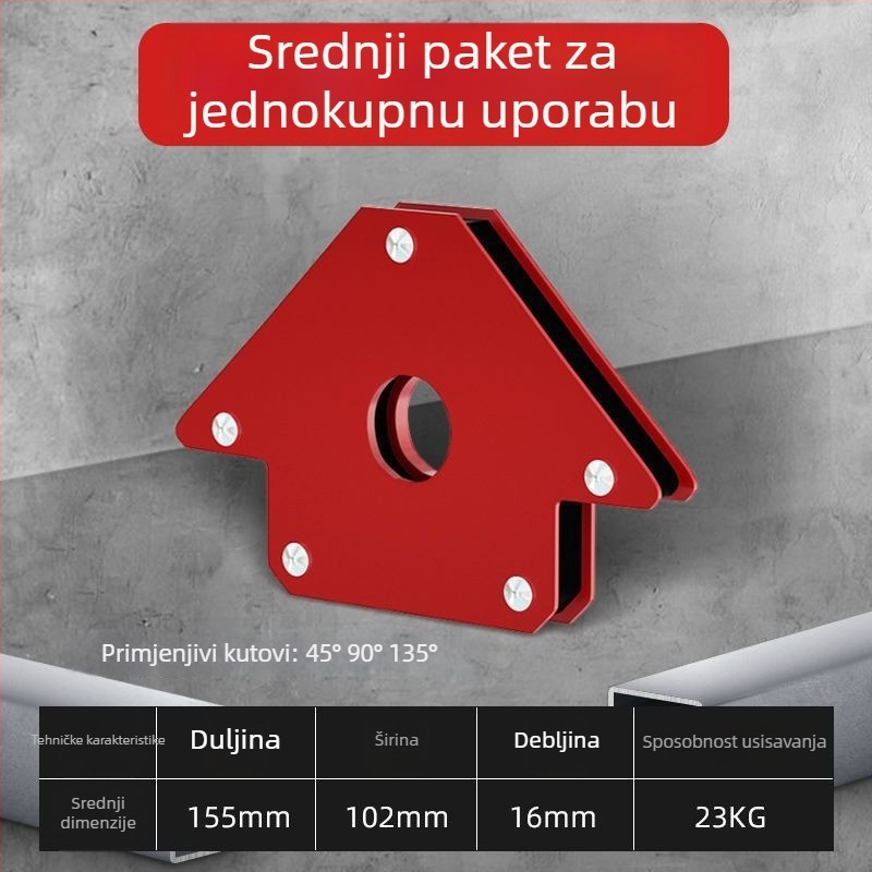 Magnetski držač za zavarivanje pod pravim kutom — kućna uporaba, lokator i alat za fiksiranje zavarivanja