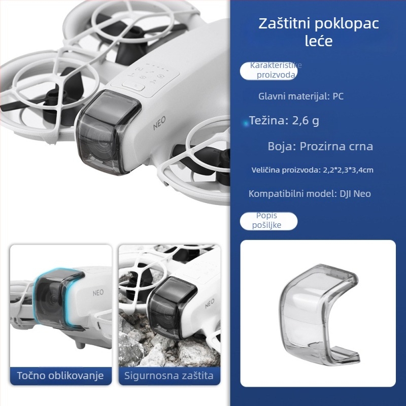 DJI NEO poklopac objektiva za gimbal – PC materijal, Brdrc, 4.7 g, 1x poklopac objektiva