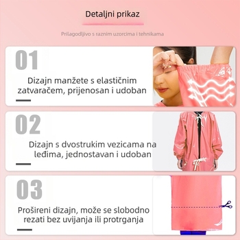 TPU rukavska pregača za njegu kućnih ljubimaca – vodootporna, minimalistički stil, za kupanje mačaka i pasa