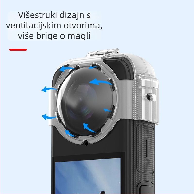 Poklopac za objektiv Insta360 X4 – PC, 20 g, uključuje 1 kapicu