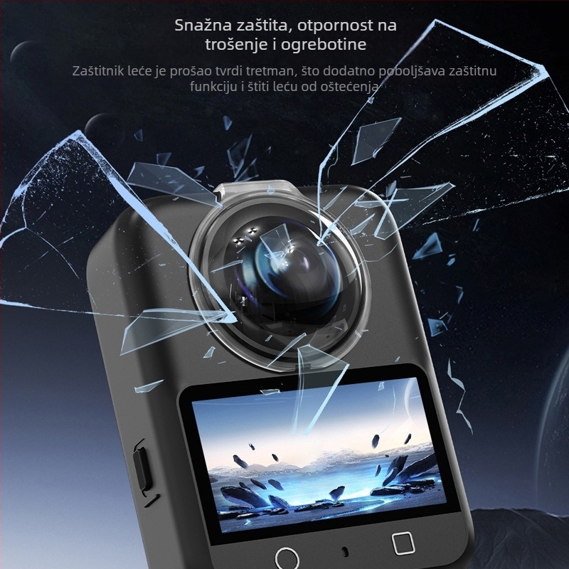 DJI Osmo 360 Panoramska Kamera: Zaštitni objektiv protiv zamagljivanja, Poklopac za prašinu i futrola za padove – OEM marka, Spot roba, Licencirane privatne marke: Da